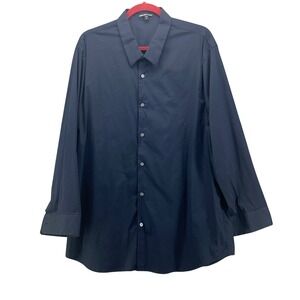 James Perse Mens Button Up Shirt Navy Blue‎ 5 2XL